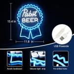 Pabst Beer Neon Wall Sign for Man Cave
