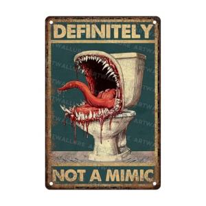 Vintage Tin Sign for Dice Games and Decor