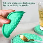 YUGUARD Non-Slip Silicone Coasters 6-Pack