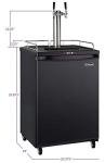 Kegco Black Double Tap Keg Dispenser