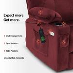 MCombo Heated Massage Recliner Chair with USB Ports