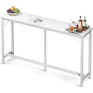 White 71 Inch Bar Height Pub Table