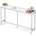 White 71 Inch Bar Height Pub Table