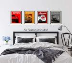 Supercar Wall Art Prints for Man Cave Decor