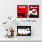 Supercar Wall Art Prints for Man Cave Decor