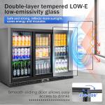 BINGERMA 10.5 Cu.ft. Back Bar Cooler with Glass Doors