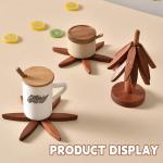 Tree-Shaped Wooden Trivet Set for Hot Dishes