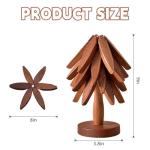Tree-Shaped Wooden Trivet Set for Hot Dishes