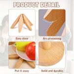 Tree-Shaped Wooden Trivet Set for Hot Dishes