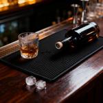 4 Pack Rubber Bar Mats for Home Bar