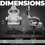 Dowinx Big and Tall Gaming Chair with Footrest