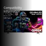 TCL 85-Inch Mini-LED 4K Smart TV 144Hz