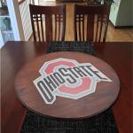 Ohio State Buckeyes Wooden Lazy Susan - 18”