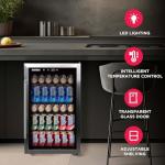 Frigidaire Stainless Steel Beverage Refrigerator, 126 Cans