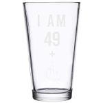 Funny 50th Birthday Beer Glass for Men and Women