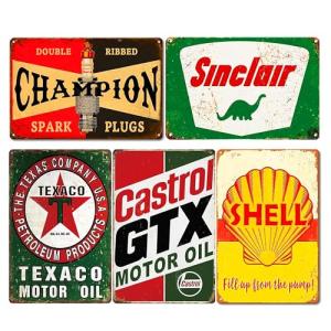 Vintage Metal Tin Signs for Man Cave Decor