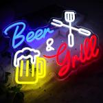 Beer and Grill Neon Sign for Man Cave