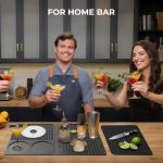 Multi-Purpose 4-in-1 Bar Mat and Cutting Board