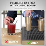 Multi-Purpose 4-in-1 Bar Mat and Cutting Board
