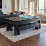 New York Nights 7 Ft Pool Table & Bench Set