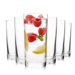 Set of 6 Tall Highball Drinking Glasses