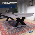 Rustic 90” Billiard Table with Black Cloth