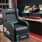Teal Blue Gaming Recliner Chair for Adults