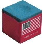 Blue Pool Cue Chalk Box with 12 Cubes