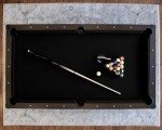 New York Nights 7 Ft Pool Table & Bench Set