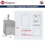 Kegco Triple Tap Commercial Stainless Steel Kegerator
