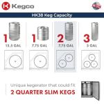 Kegco Triple Tap Commercial Stainless Steel Kegerator