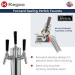 Kegco Triple Tap Commercial Stainless Steel Kegerator