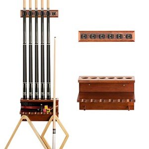 Wall Mount Pool Cue Holder for 6 Sticks