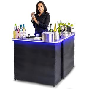 GoPong GoBar Portable LED Bar Table Set