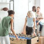 54 Inch Foosball Table for Home Gaming Fun