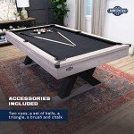 Rustic 90” Billiard Table with Black Cloth