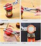 Adjustable Stainless Steel Jar and Bottle Opener