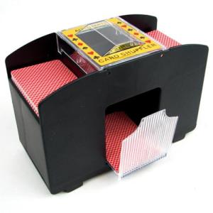 Battery-Operated 4-Deck Card Shuffler for Game Night