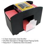 Battery-Operated 4-Deck Card Shuffler for Game Night