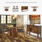 RaleHadd 26" Faux Leather Barstool Set, Brown