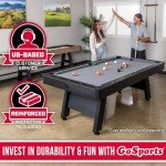 GoSports 7 ft Wood Finish Pool Table