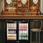 Tylza 200L Back Bar Cooler with Glass Doors