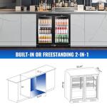 Tylza 200L Back Bar Cooler with Glass Doors