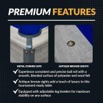 Rustic 7-ft Pool Table Combo Set with Benches