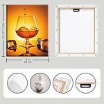 Vintage Wine and Whiskey Wall Art Prints Set