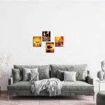 Vintage Wine and Whiskey Wall Art Prints Set