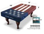 Heavy-Duty Waterproof Pool Table Cover - Red & Blue