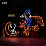 Cowboy Neon Wall Sign for Man Cave Decor