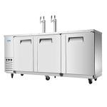 Atosa 90" Kegerator Beer Dispenser with Dual Faucets
