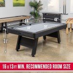 GoSports 7 ft Wood Finish Pool Table